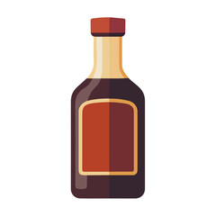 2D flat vector illustration of a Sarsaparilla in icon style, isolated on white background