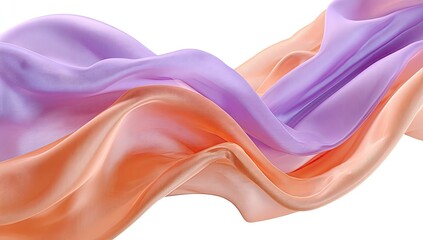 Obraz premium Flowing, ombre fabric drapes gracefully