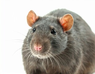 rat on white background