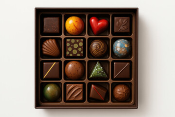 Box of assorted gourmet chocolates making a perfect gift