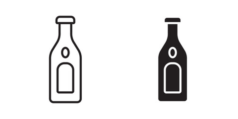 Gin icon, outline style icon for web site or mobile app, vector graphics