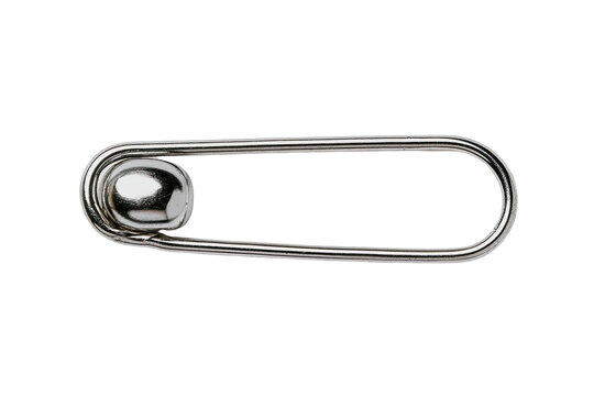 Metal key ring, oblong shape with a round ball