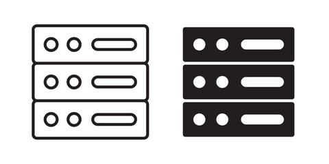 Cylinder database icon, outline style icon for web site or mobile app, vector graphics