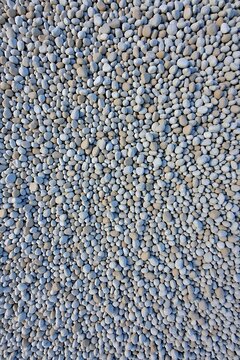 High Resolution Close-up Texture of Small Gray Gravel Stone