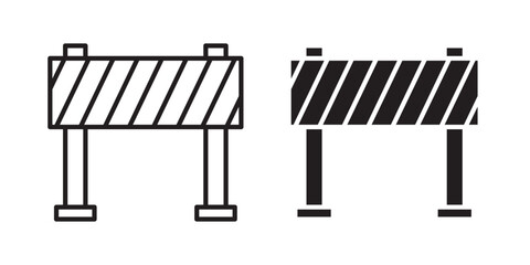 Barrier icon, outline style icon for web site or mobile app, vector graphics