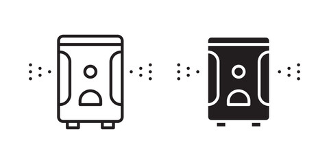 Air purifier icon, outline style icon for web site or mobile app, vector graphics