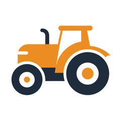 Colorful red and orange toy tractor ready for farm adventures and playtime fun