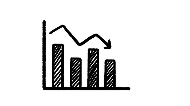 Easy to use doodle or scribble downward graph