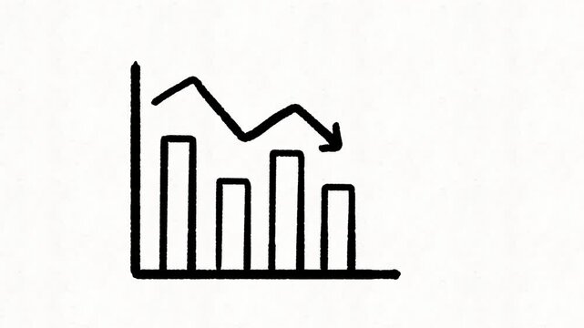 Easy to use doodle or scribble downward graph
