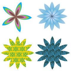 - V — Vibrant Abstract Floral Design
- B — Blue Radiant Petal Pattern
- Y — Yellow Geometric...