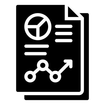 black and white data analysis document clip art preview