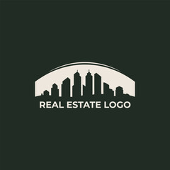City Skyline Silhouette Logo | Real Estate & Urban Development