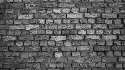 texture of old gray brick wall close up