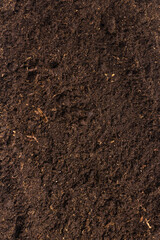 Soil for plant isolated on white background.