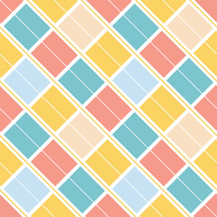 39_Diagonal Pastel Tile Grid Pattern