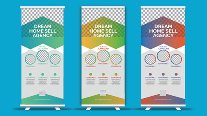 Home Sale Marketing Ad Roll Up Banner