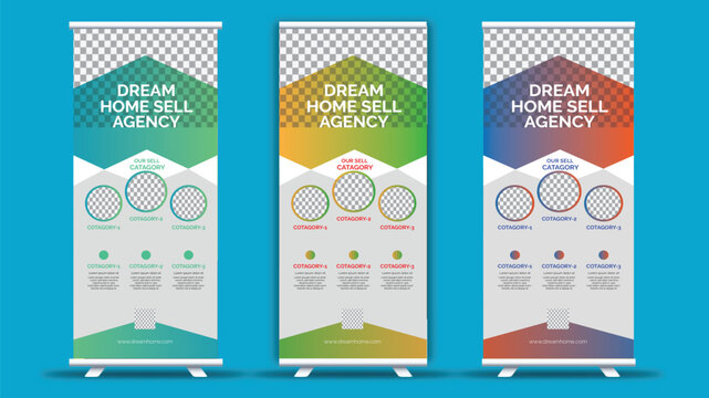 Home Sale Marketing Ad Roll Up Banner