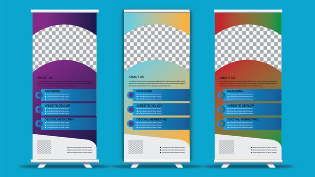Digital Marketing Ad Roll Up Banner	
