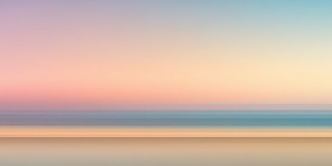 Fototapeta premium Minimalist Gradient Horizon with Soft Pastel Colors