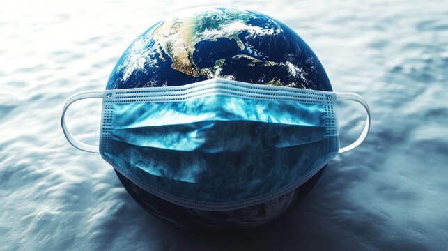 The planet symbolizes the fight against illness while showcasing resilience and hope