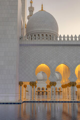 Sheikh Zayed Grand Mosque, Abu Dhabi. Symbol of Spirituality and Cultural Heritage. 