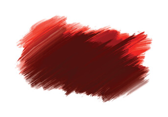 Abstract Red Paint Brush Stroke or Grunge Watercolor Stain Background Vector Illustration for Texture, Art, Banner, and Design Element.
