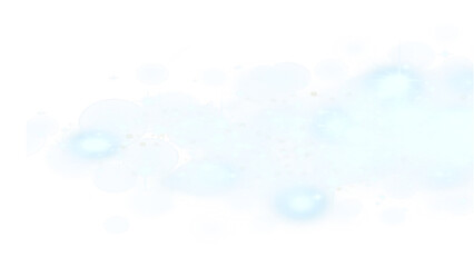 Abstract watercolor-style illustration of soft, ethereal light blue glowing bokeh. The image evokes a sense of calmness and artistic expression. 