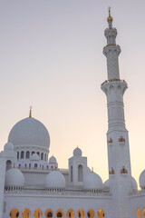Sheikh Zayed Grand Mosque, Abu Dhabi. Symbol of Spirituality and Cultural Heritage. 