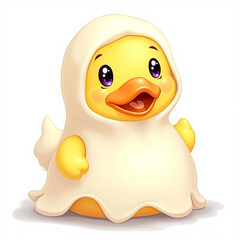 Duck, baby duck, duck in a blanket, animal, duckling Generative AI