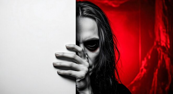 Shadowed Figure: A Portrait of Fear and Mystery
