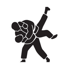 Judo Throw in Action: Mastery of Skill and Power

