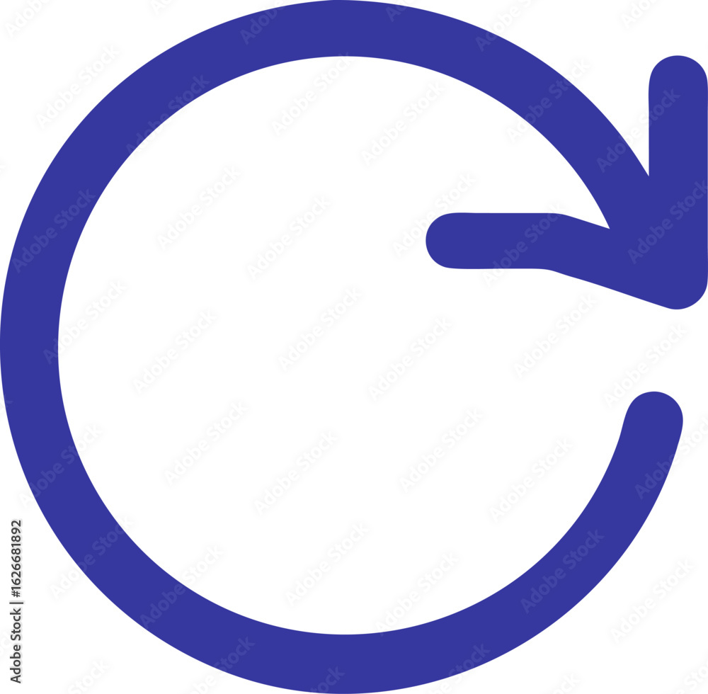Fototapete a circular arrow icon representing refresh or reload actions