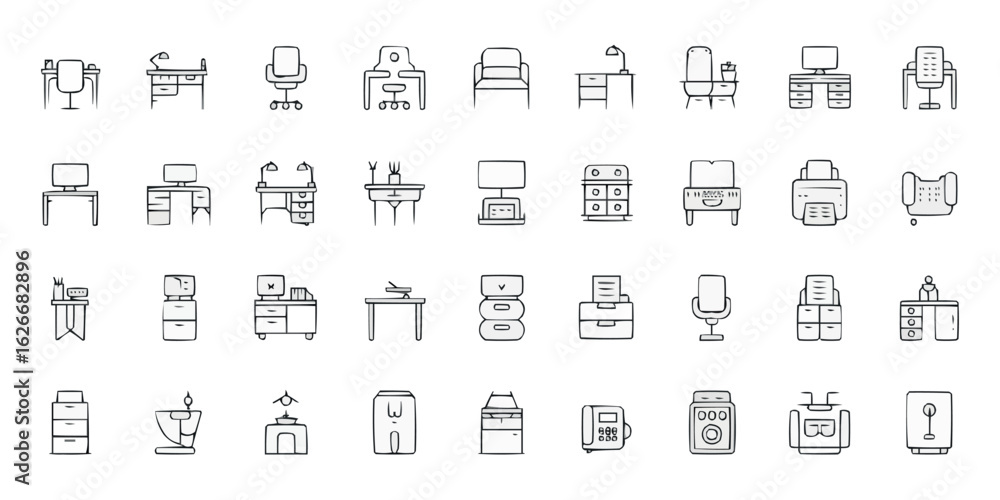 Aufkleber a modern and clean collection of 50 versatile icons for various design and digital applications