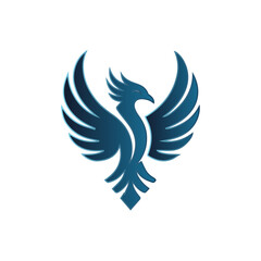 Obraz premium Rising Phoenix Logo Mythical Firebird Symbol for Empowerment Brands