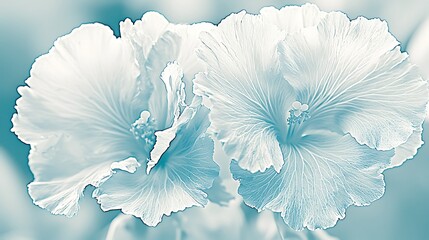 9. Monochrome blue background with layered gradients and soft edges, composed of delicate layered shapes with feathered edges fading into lighter blue tones, creating a gentle depth effect