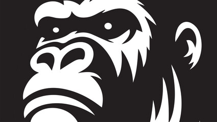 gorilla face background