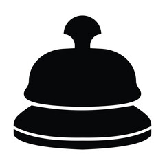 Reception and Concierge Bell Icons – Hotel Service Vector Illustrations for UI and Branding.