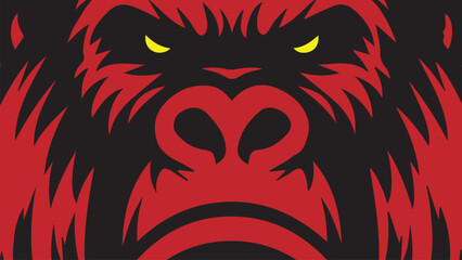 gorilla face background
