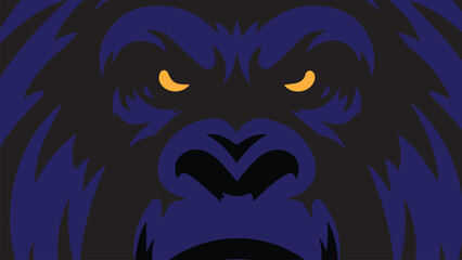 gorilla face background