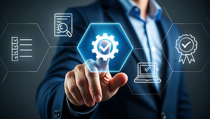 Business process optimization with digital interface image