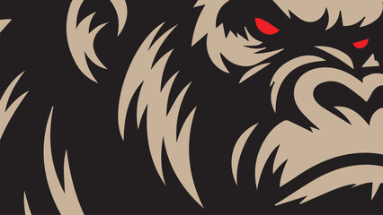 gorilla face background