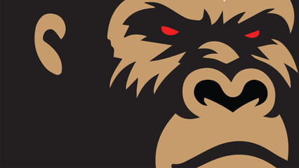 gorilla face background