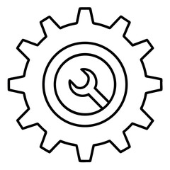 gear icon vector illustration