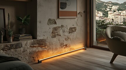 5. Solid neutral beige backdrop with subtle lighting for modern design, composed of a consistent warm beige tone with delicate ambient lighting that gently enhances texture without distraction