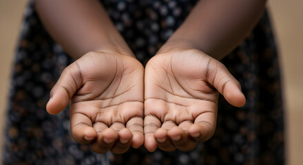 Open hands child poverty help hope need donation charity support aid assistance community development global issues human rights vulnerable children giving receiving kindness compassion empathy