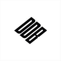  Modern abstract DDB logo design featuring geometric lines for innovative data analysis and digital transformation branding
