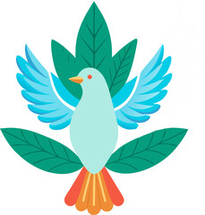 Fototapeta premium Peace dove icon 