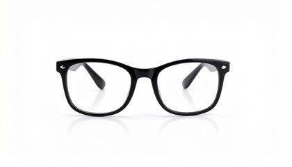 Fototapeta premium Elegant Eyewear on Crisp White Background Showcasing Modern Design and Style for Fashion Enthusiasts