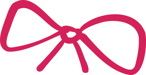 Cute Girl Ribbon Accessory Illustration