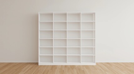 Bookcase shelves isolated
